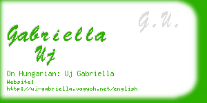 gabriella uj business card